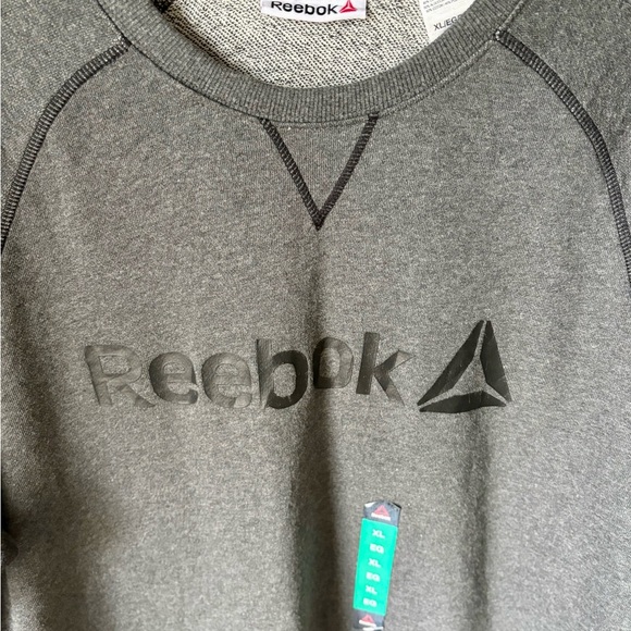 Reebok Men's Charcoal Crewneck Sweatshirt - Picture 3 of 4
